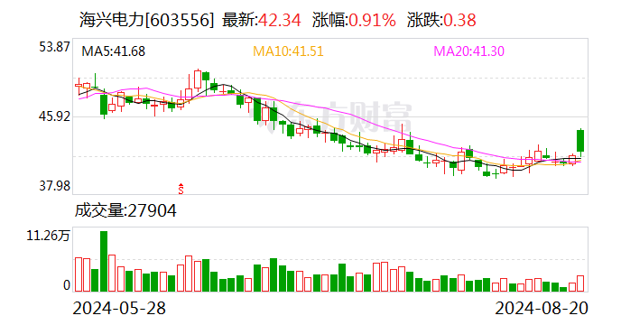 民生证券给予海兴电力推荐评级，2024年半年报点评：24H1业绩符合预期，全球化战略成效显著